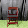 Mahogany Resin Folding Chair - Set of 4