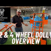 4-Wheel Heavy Duty Manual Dolly with Brake & Winch