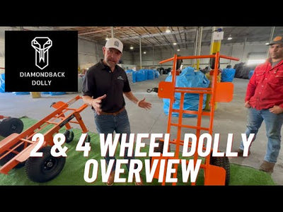 4-Wheel Heavy Duty Manual Dolly with Brake & Winch