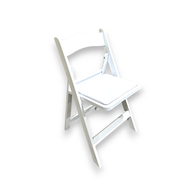 White Resin Folding Chair - Box of 4